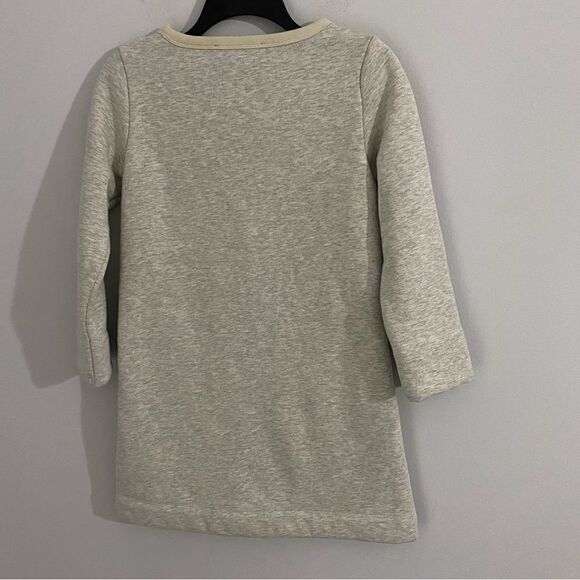 French Connection Women’s Crew Neck Fleece Lined Sweatshirt Tunic Gray size 0 - Picture 2 of 4